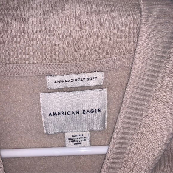 Mock Neck Tan Sweater oversized - Picture 2 of 2